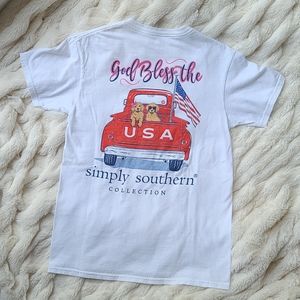 Simply Southern God Bless the USA Shirt